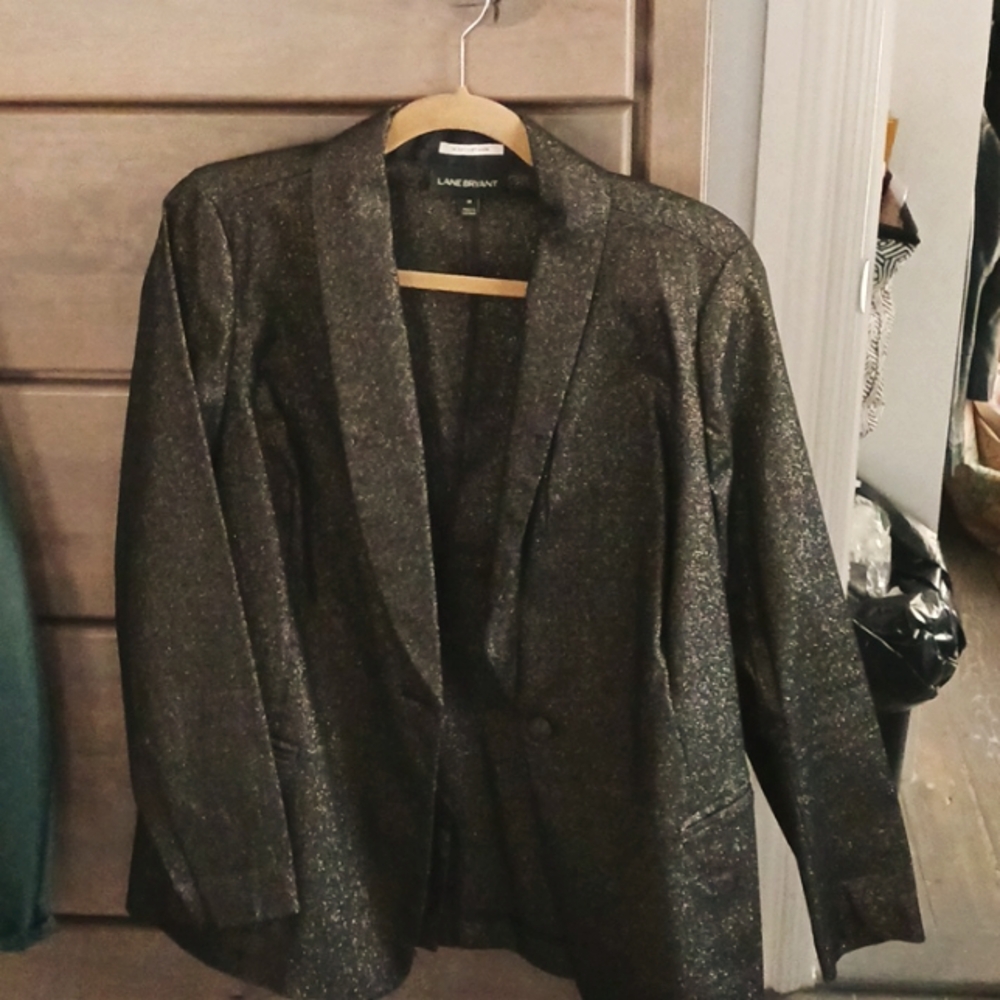 Lane Bryant sparkle blazer size 14